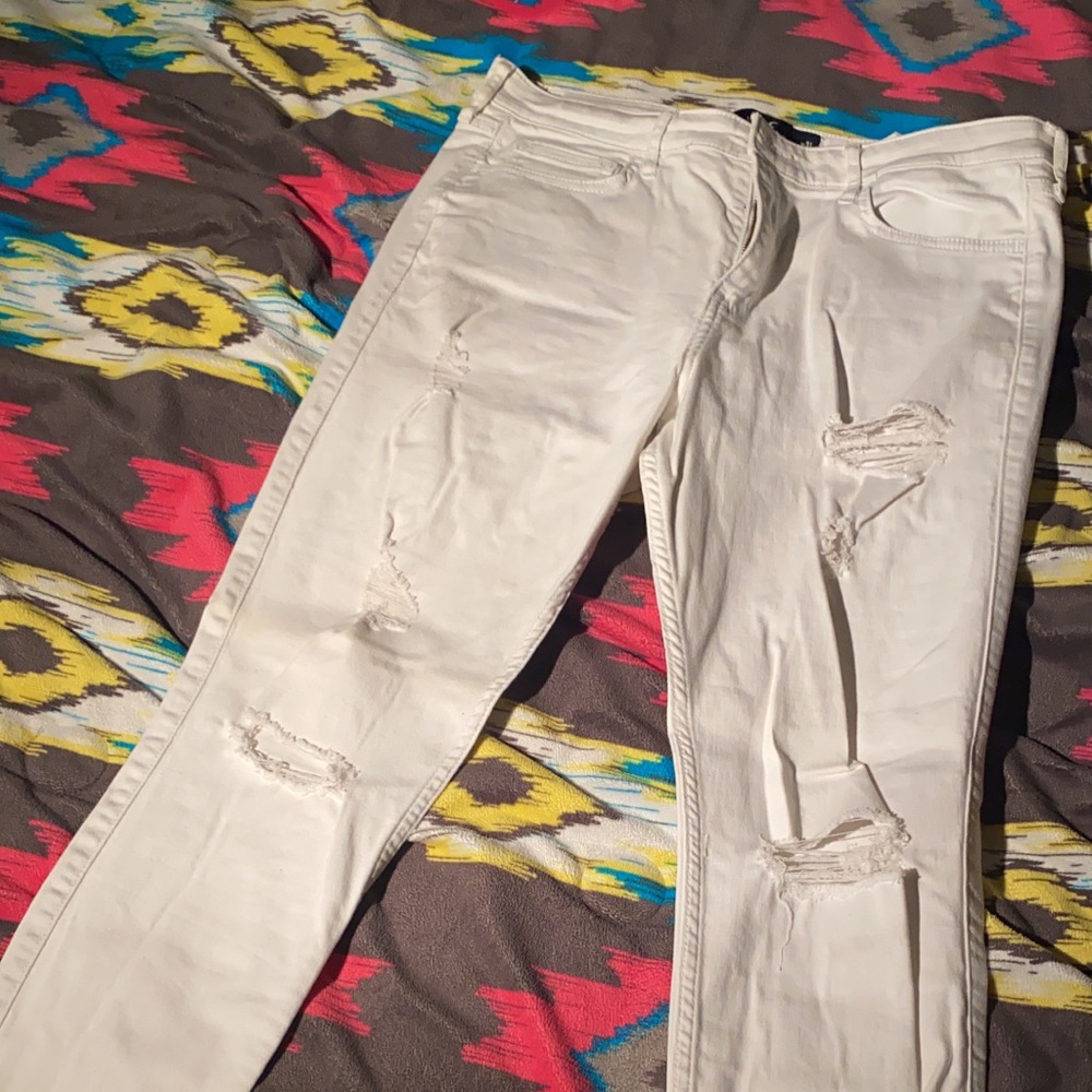 Women’s hollister (high rise super skinny white)